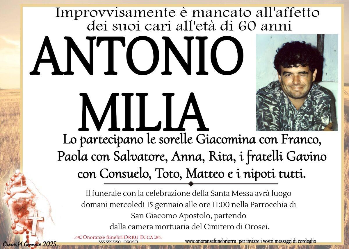 MANIFESTO Antonio MIlia