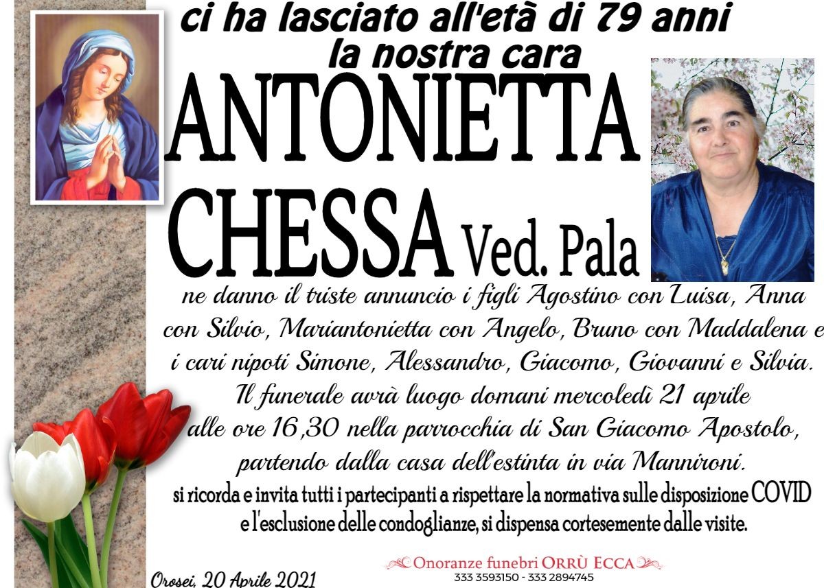 MANIFESTO Antonietta Chessa