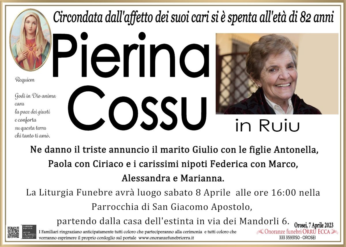 MANIFESTO Pierina Cossu